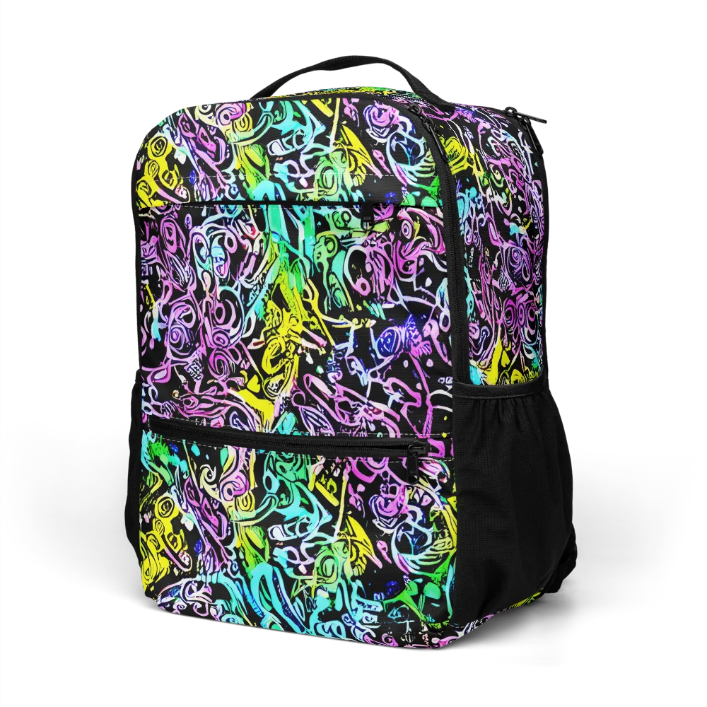 Psychic Graffiti on Utility Backpack — Left Front