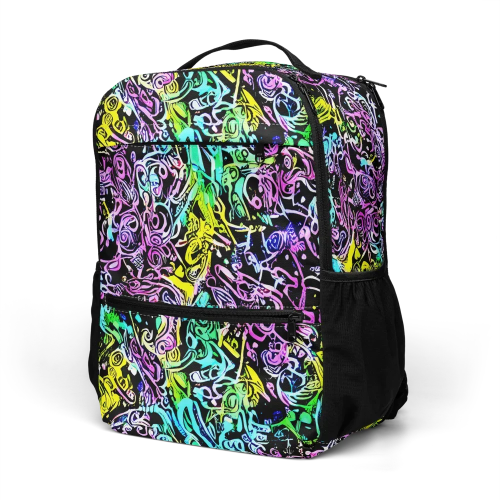 Psychic Graffiti on Utility Backpack — Left Front