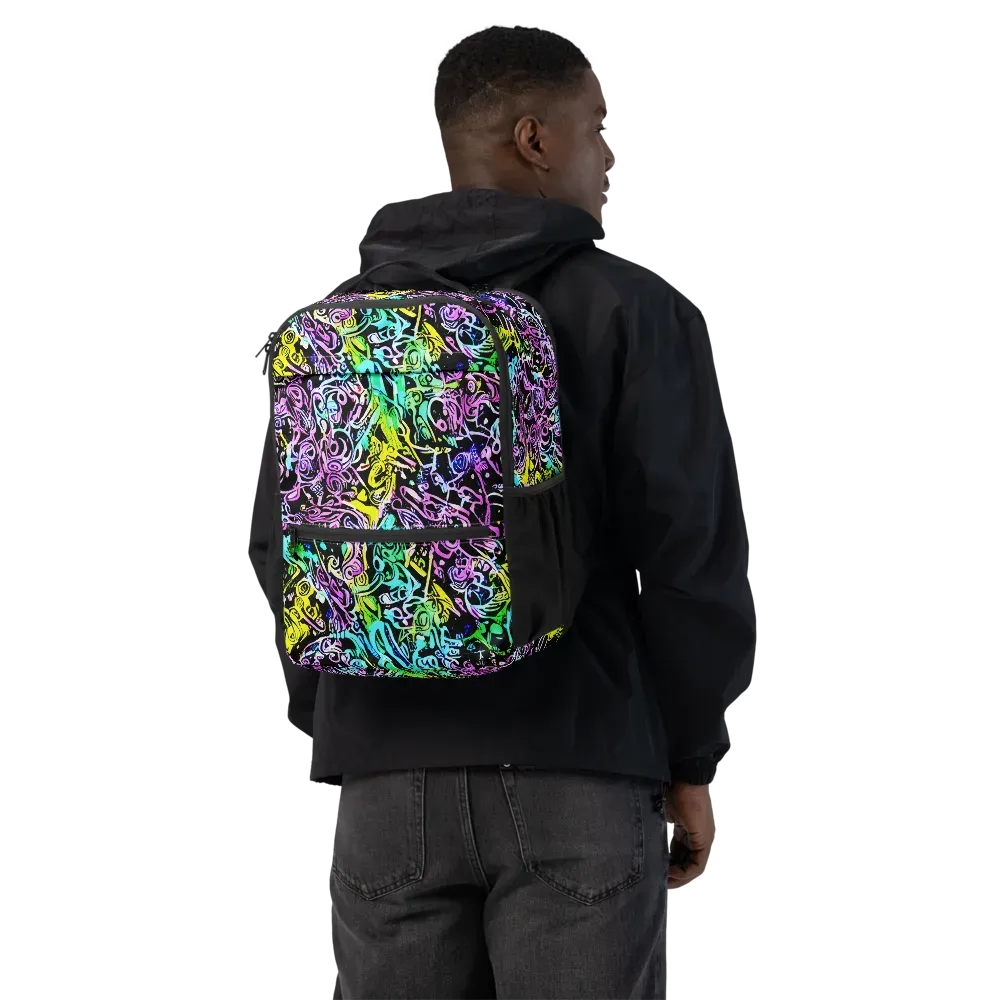 Psychic Graffiti on Utility Backpack — Back