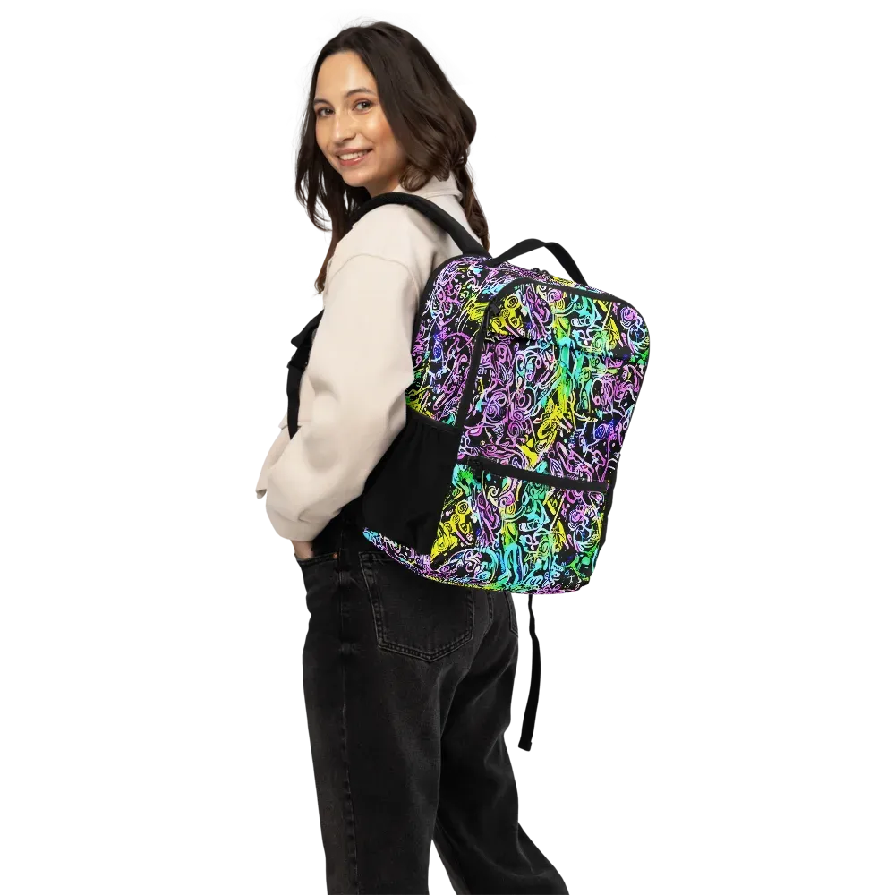 Psychic Graffiti on Utility Backpack — Back