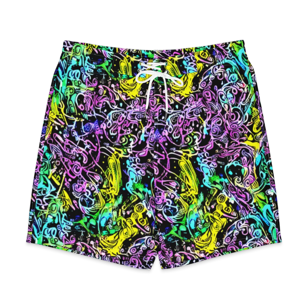 Psychic Graffiti on Men's Board Shorts — Front