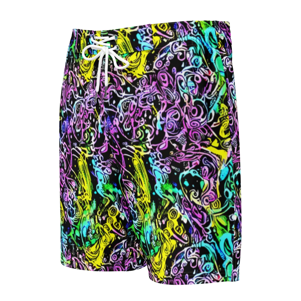 Psychic Graffiti on Men's Board Shorts — Front