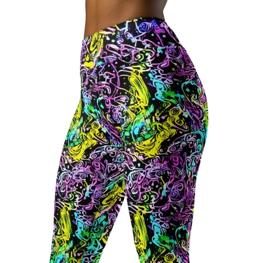 Psychic Graffiti on a Yoga Leggings