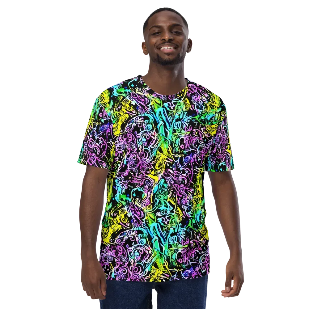 Psychic Graffiti on Men's Crew Neck T-Shirt — Front