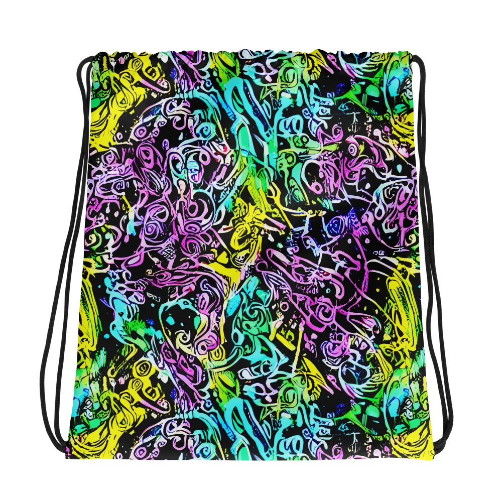 Psychic Graffiti on Drawstring Bag — Photo