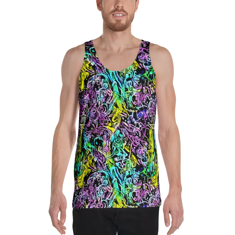 Psychic Graffiti on Men's Tank Top — Front
