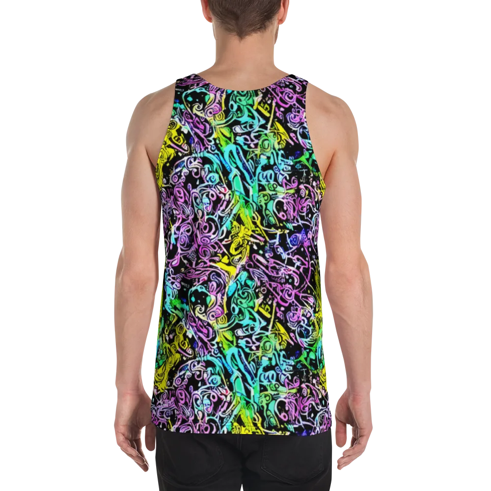 Psychic Graffiti on Men's Tank Top — Back