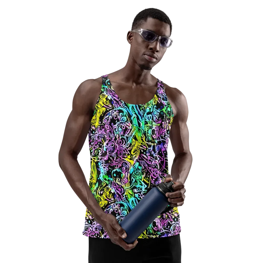 Psychic Graffiti on Men's Tank Top — Front
