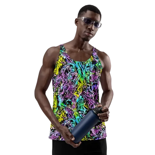 Psychic Graffiti on a Men's Tank Top