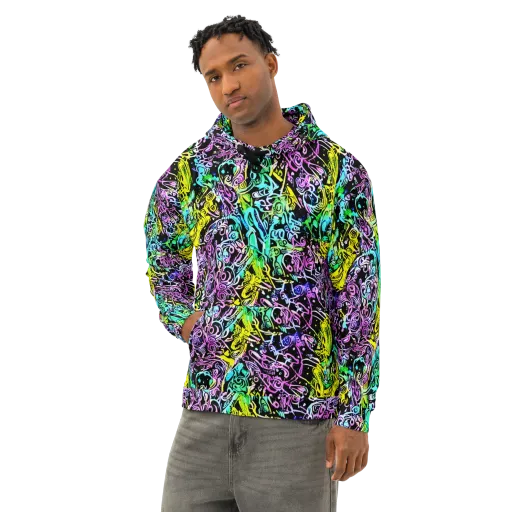 Psychic Graffiti on a Cotton Hoodie