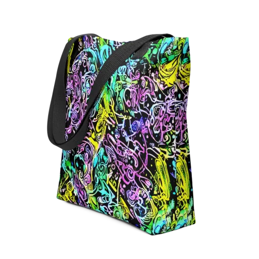 Psychic Graffiti on a Tote Bag