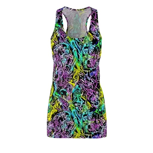 Psychic Graffiti on a Racerback Dress
