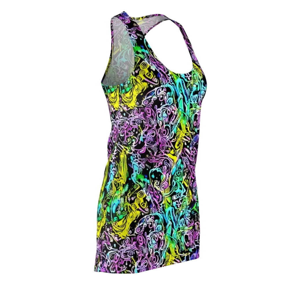 Psychic Graffiti on Racerback Dress — Front Side