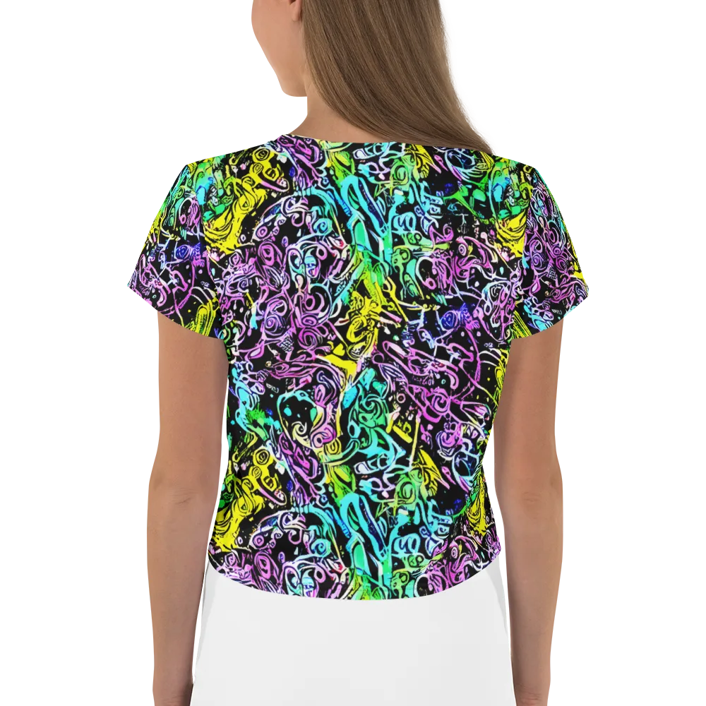 Psychic Graffiti on Crop Tee — Back