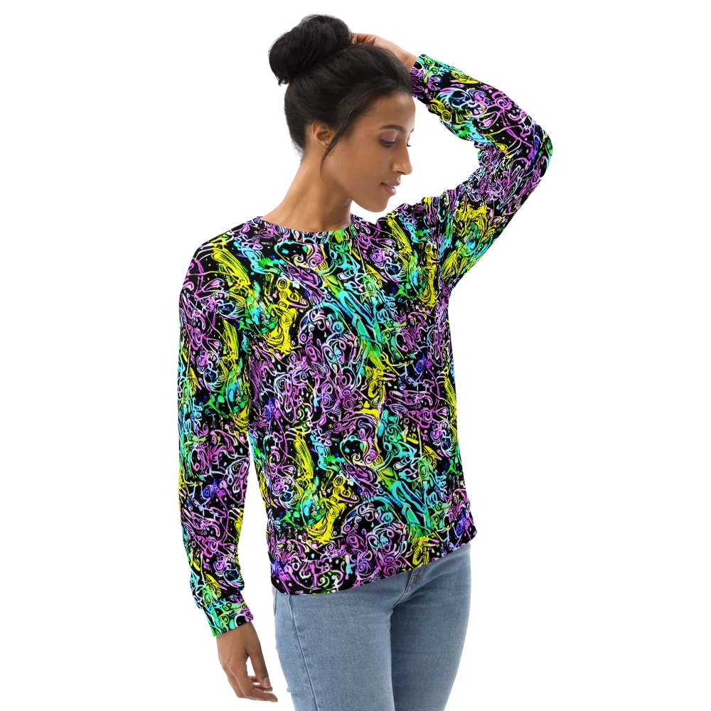 Psychic Graffiti on Sweatshirt — Right Front