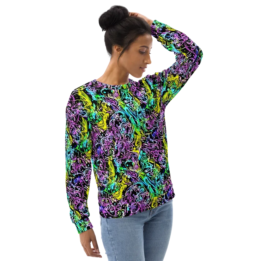 Psychic Graffiti on Sweatshirt — Right Front