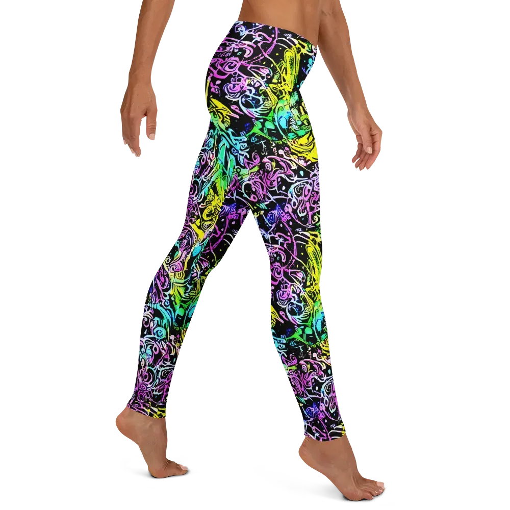 Psychic Graffiti on Leggings — Right