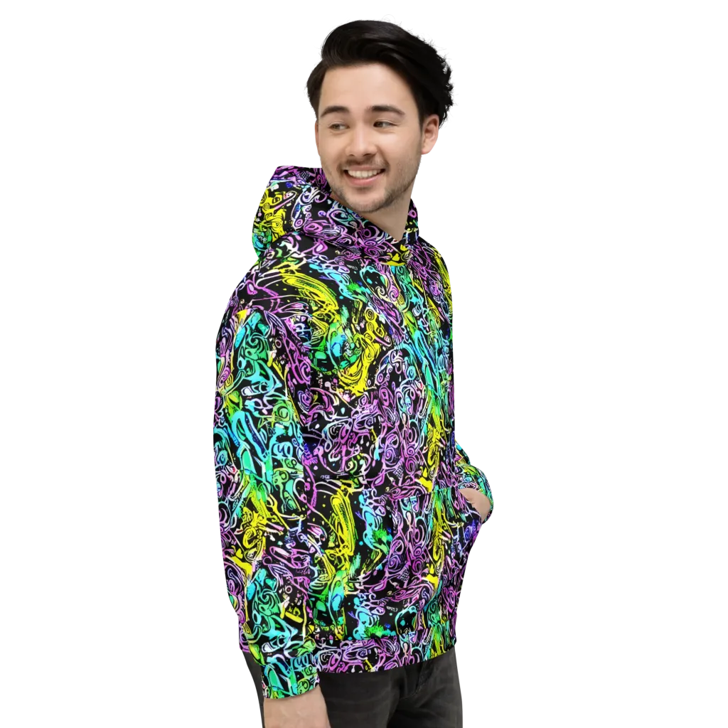 Psychic Graffiti on Hoodie — Right