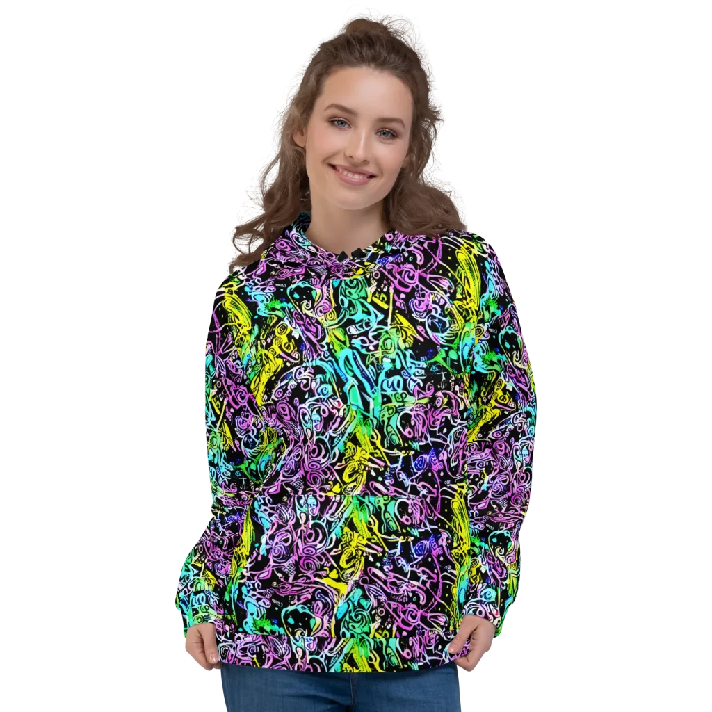 Psychic Graffiti on Hoodie — Front
