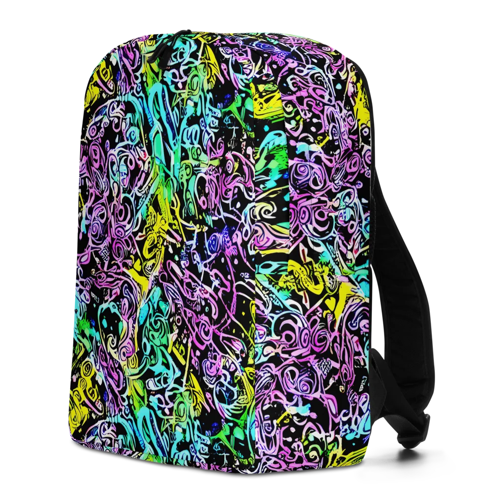 Psychic Graffiti on Minimalist Backpack — Left