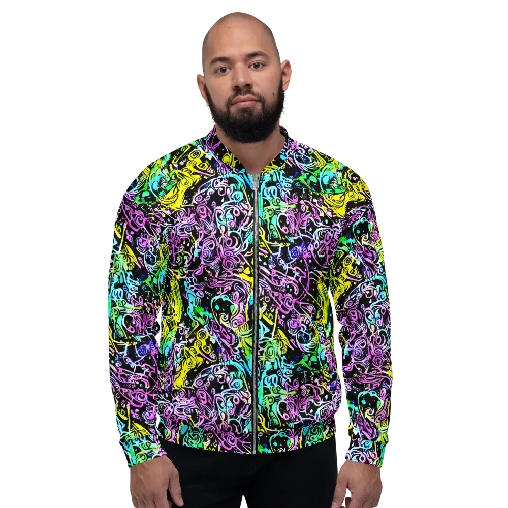 Psychic Graffiti on Bomber Jacket — Front