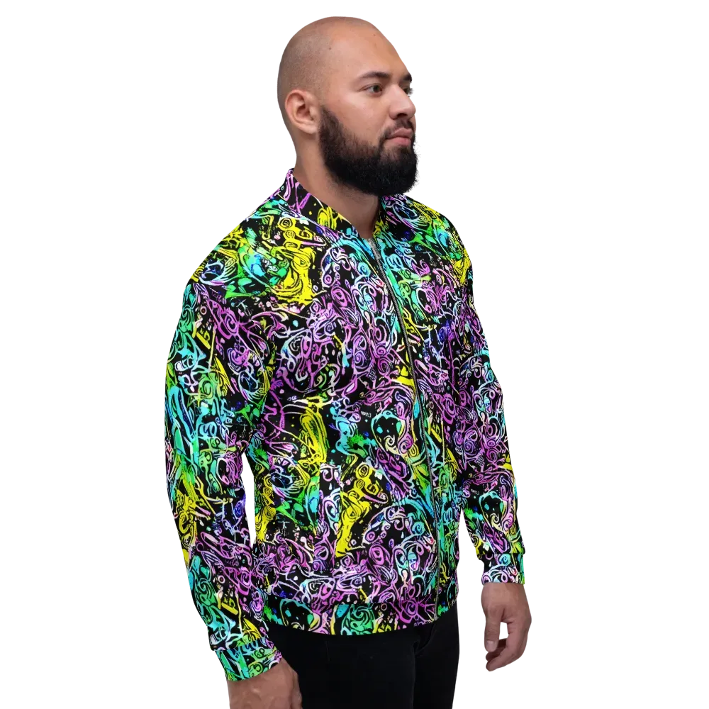 Psychic Graffiti on Bomber Jacket — Right