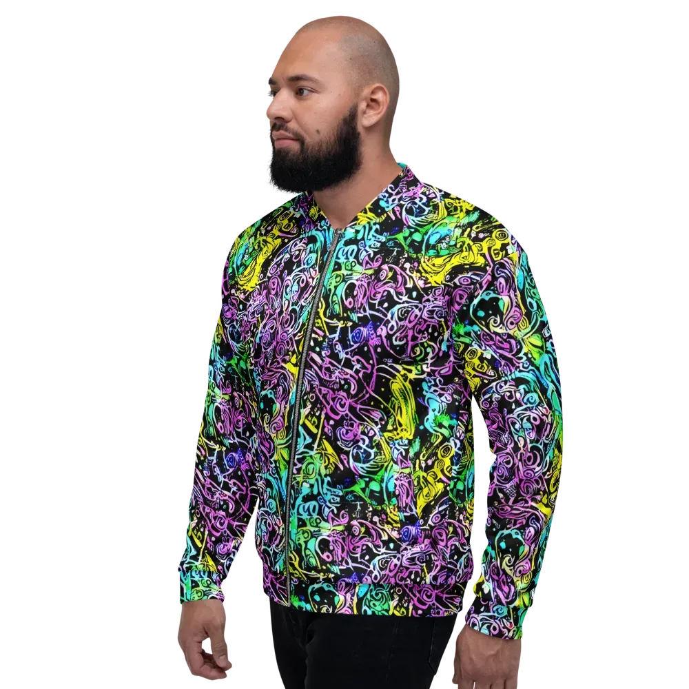 Psychic Graffiti on Bomber Jacket — Left