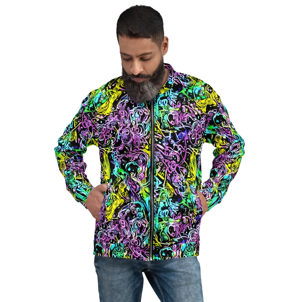 Psychic Graffiti on Bomber Jacket — Front