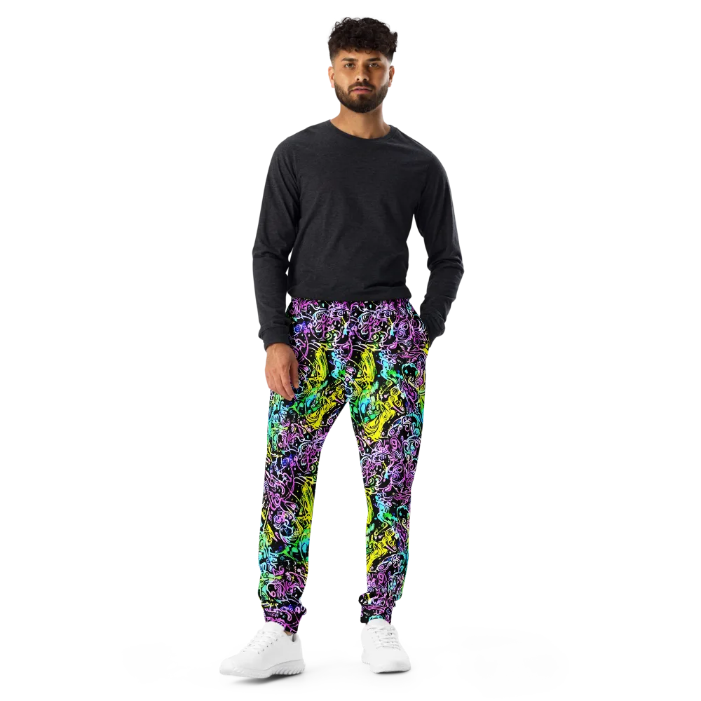 Psychic Graffiti on Men's Joggers — Front