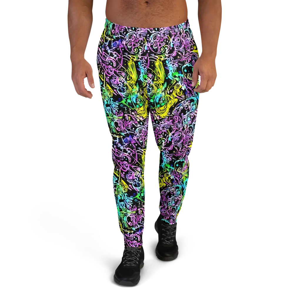 Psychic Graffiti on Men's Joggers — Front