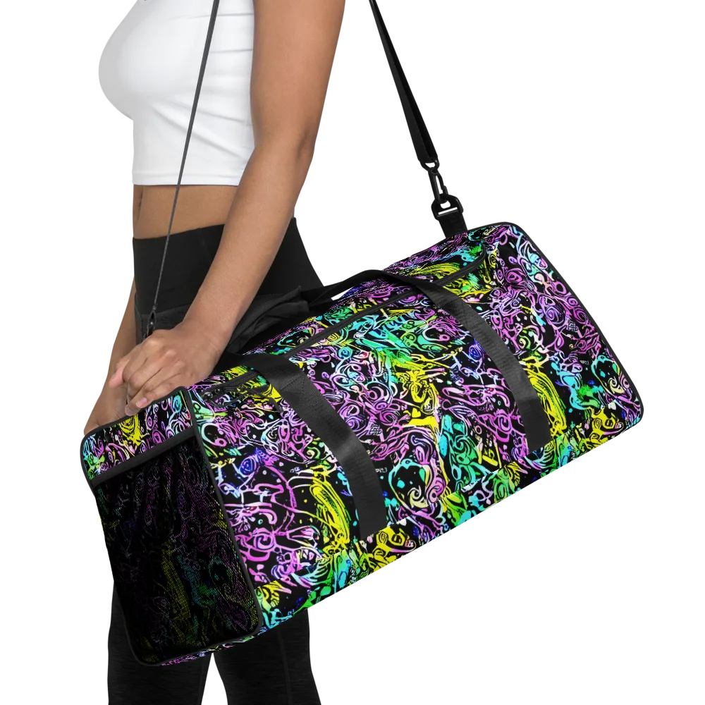 Psychic Graffiti on Duffle Bag — Front