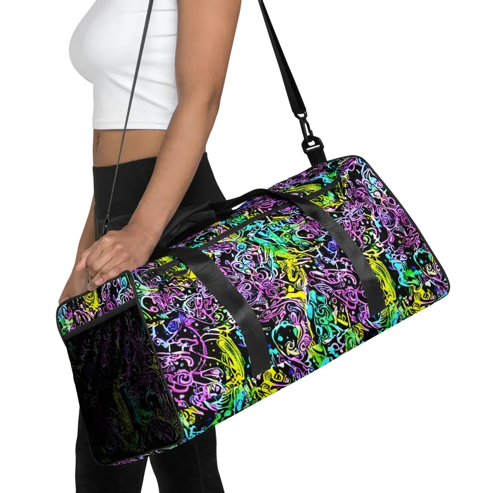 Psychic Graffiti on Duffle Bag — Front