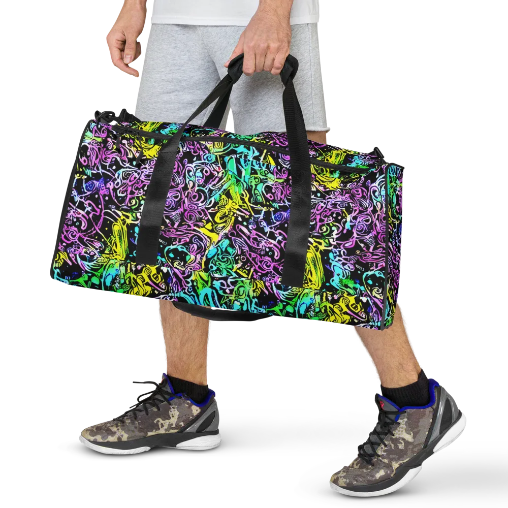 Psychic Graffiti on Duffle Bag — Front
