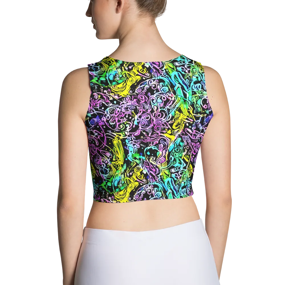 Psychic Graffiti on Crop Top — Back