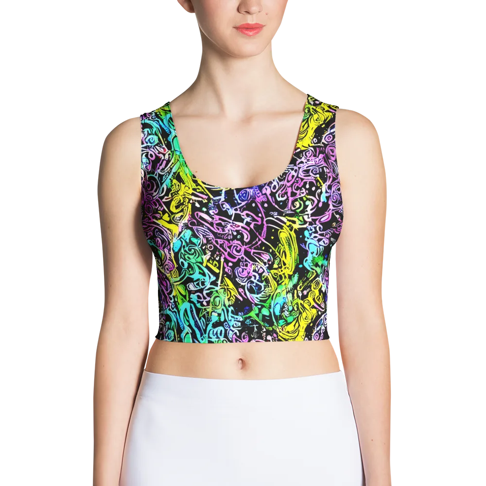 Psychic Graffiti on Crop Top — Front