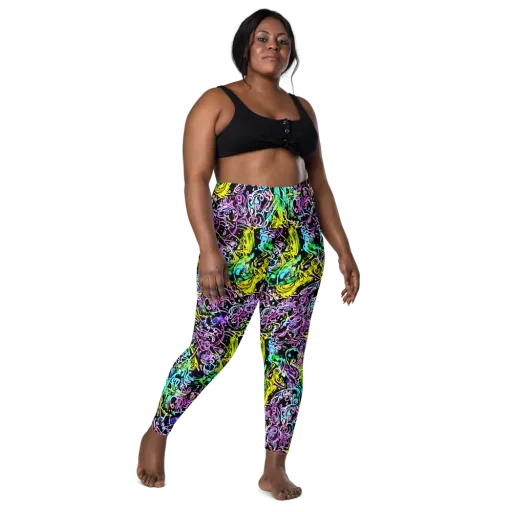 Psychic Graffiti on a Leggings with Pockets