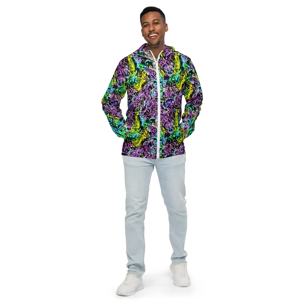 Psychic Graffiti on Men's Windbreaker — Front