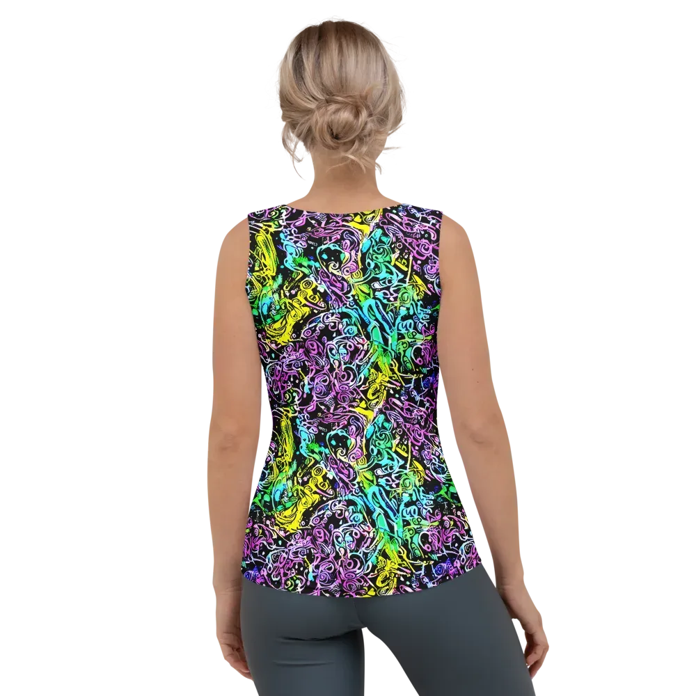 Psychic Graffiti on Women's Tank Top — Back
