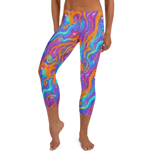 Citrus Coil on a Capri Leggings