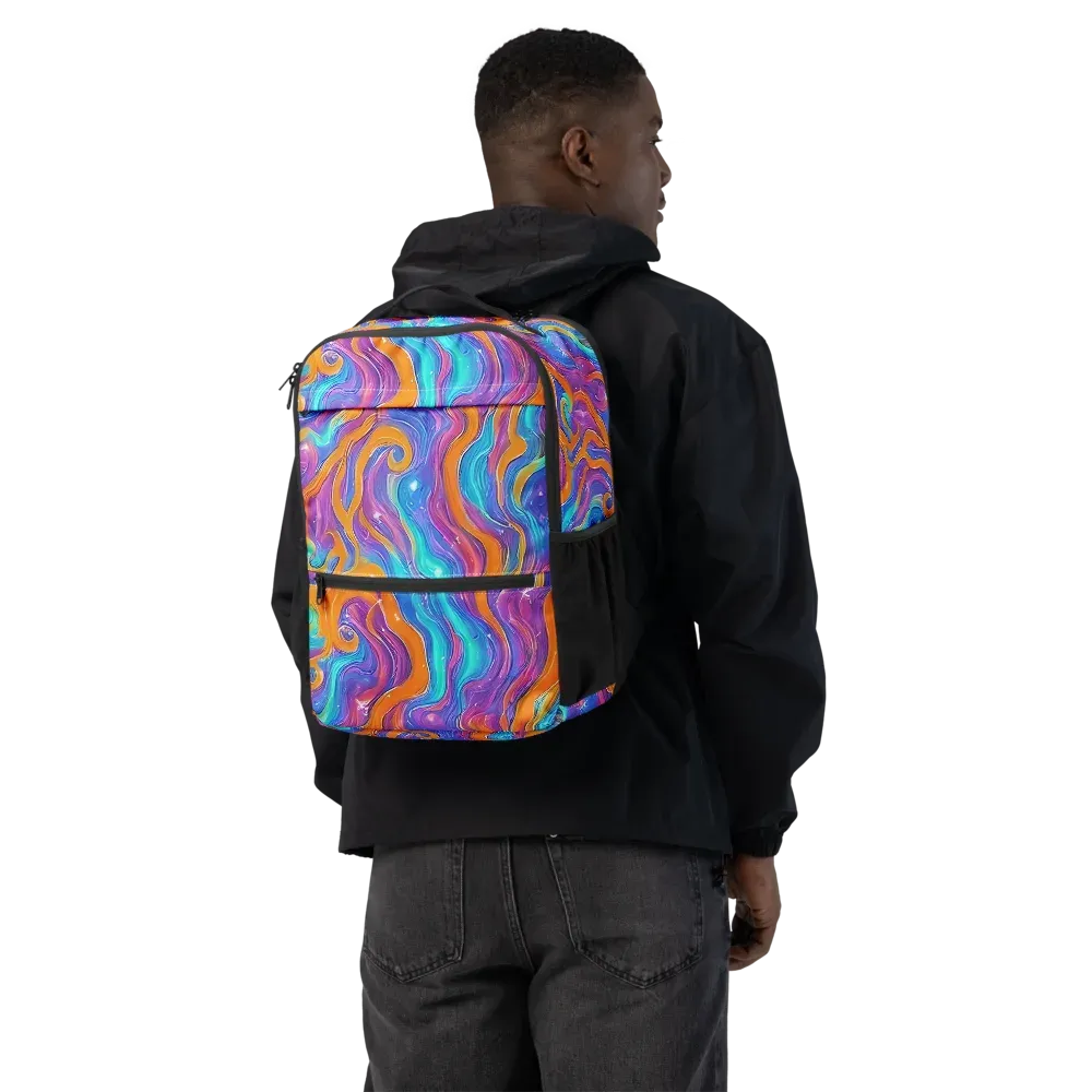 Citrus Coil on Utility Backpack — Back