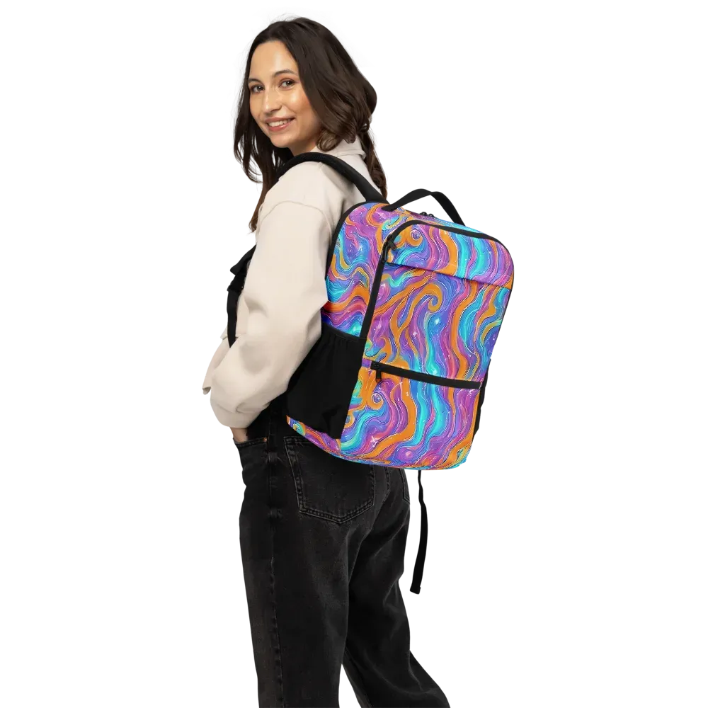 Citrus Coil on Utility Backpack — Back
