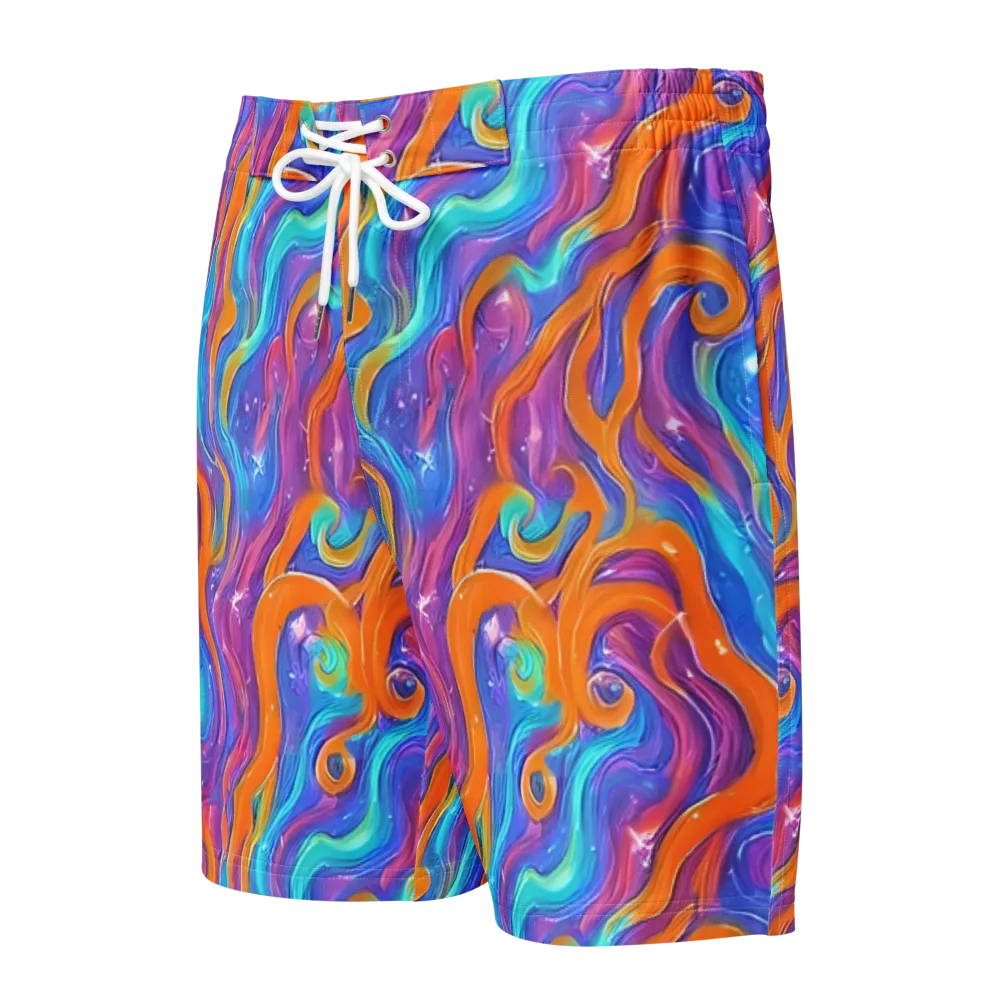 Citrus Coil on Men's Board Shorts — Front