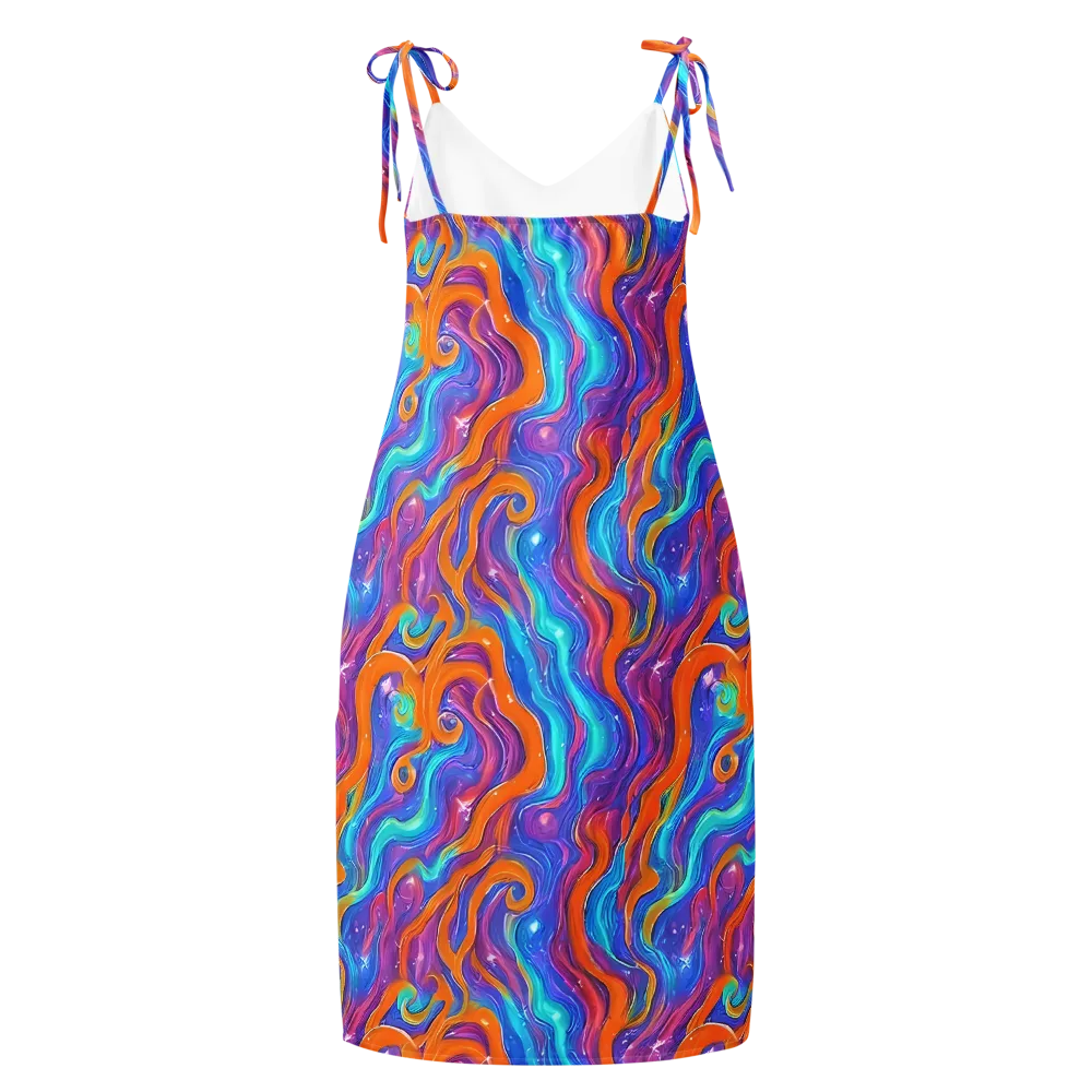 Citrus Coil on Slip Dress — Back