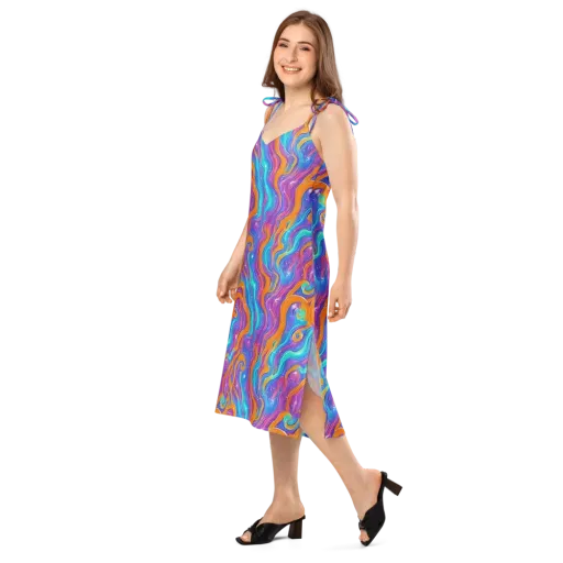 Citrus Coil on a Slip Dress