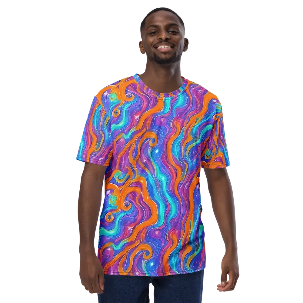 Citrus Coil on Men's Crew Neck T-Shirt — Front