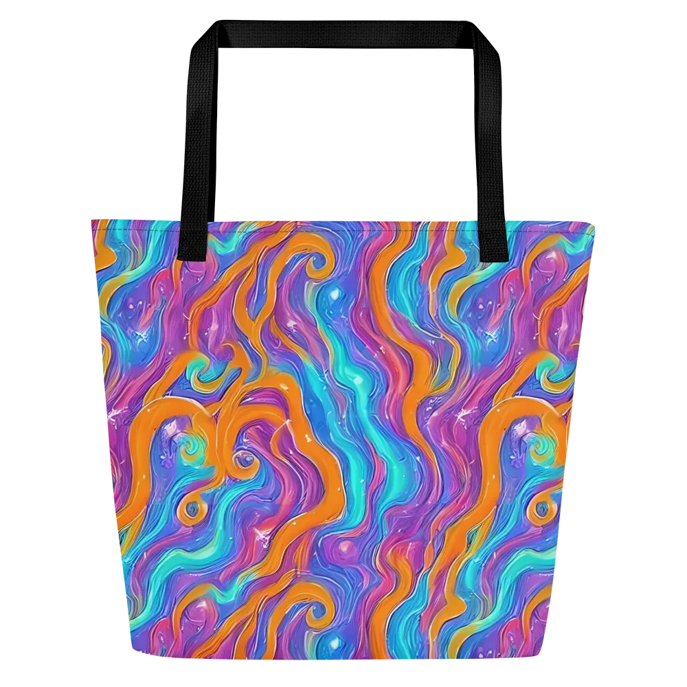 Citrus Coil on Large Tote Bag W/ Pocket — Front