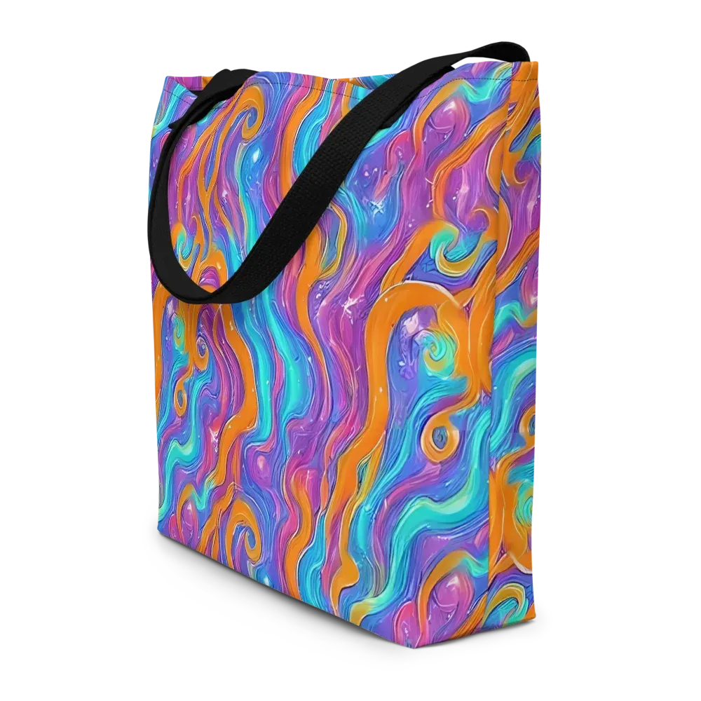 Citrus Coil on Large Tote Bag W/ Pocket — Front