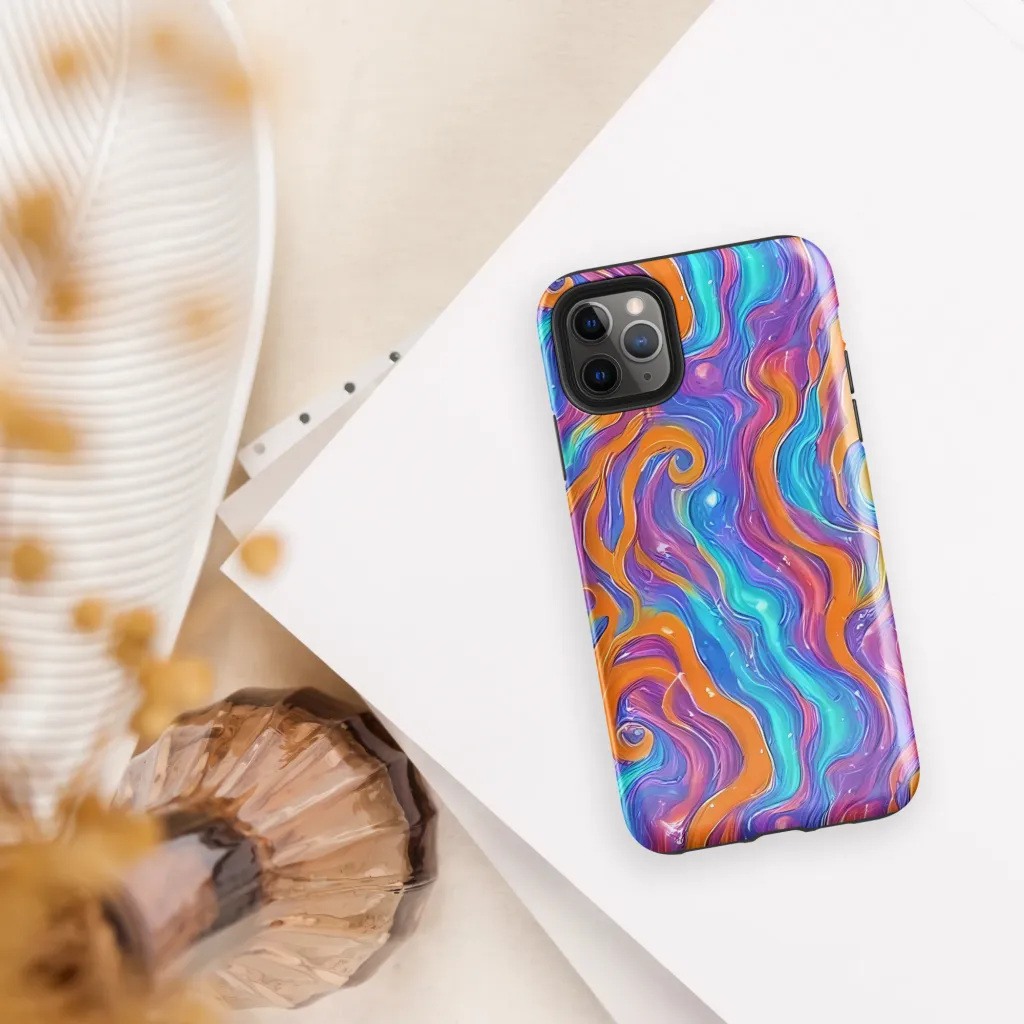 Citrus Coil on Tough Case for iPhone® — Front