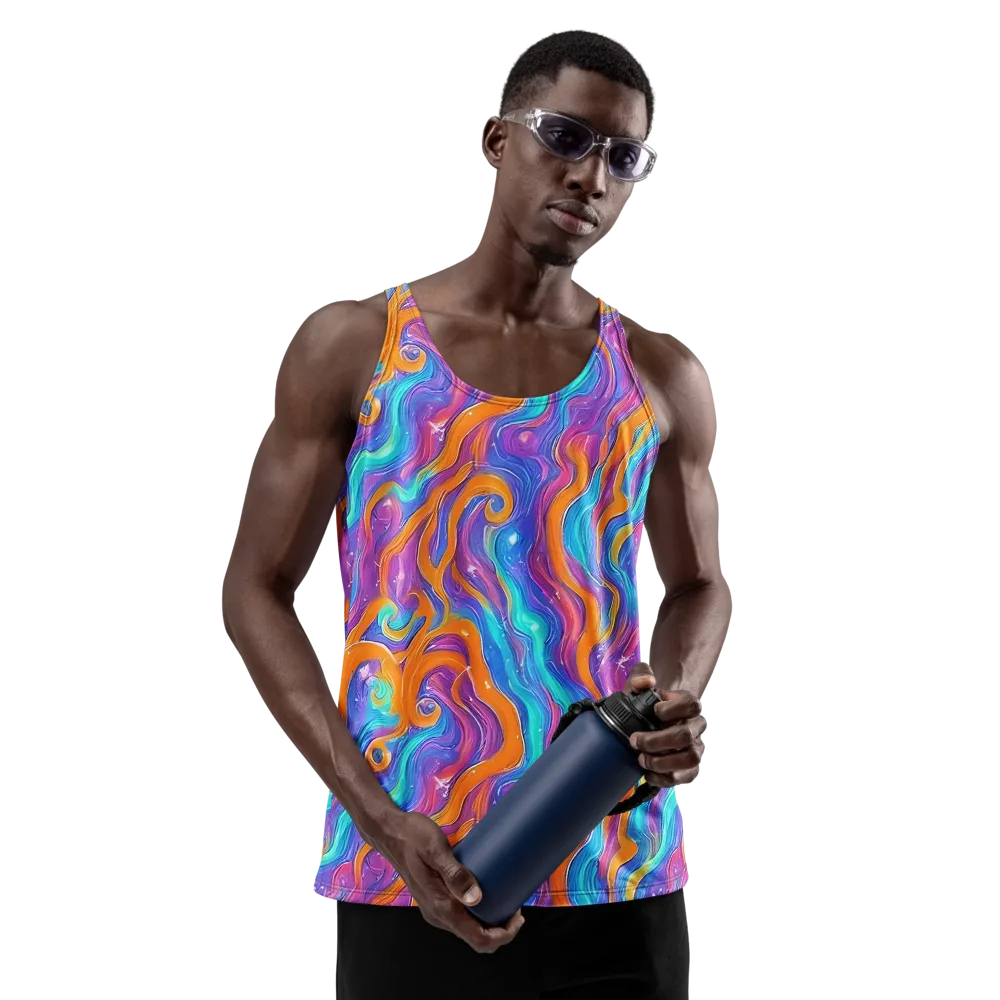 Citrus Coil on Men's Tank Top — Front