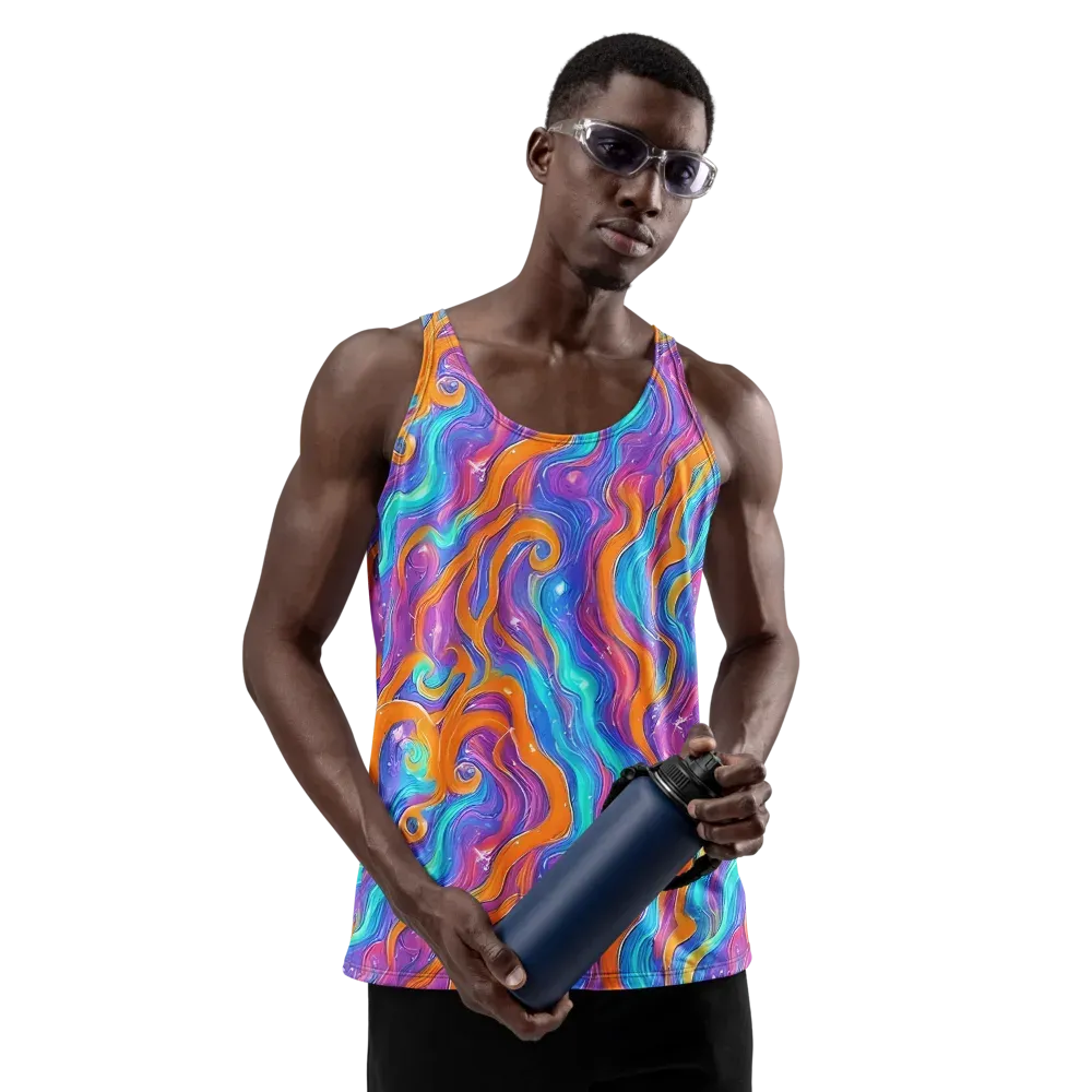 Citrus Coil on Men's Tank Top — Front